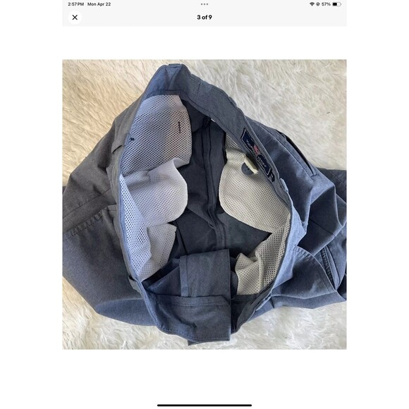 Vineyard Vines Shep & Ian Mens Breaker Blue Chino Shorts Size 28 - 8” Inseam - Picture 3 of 9